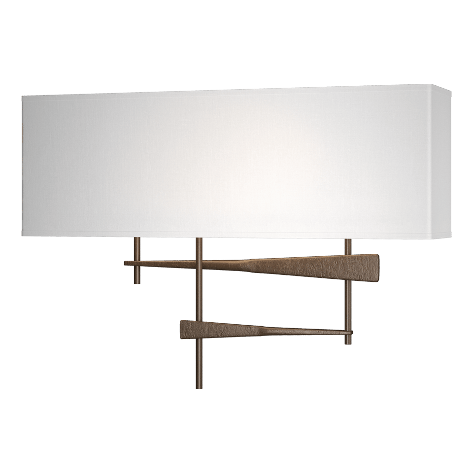 Cavaletti Sconce - Bronze - Natural Anna Shade by Hubbardton Forge