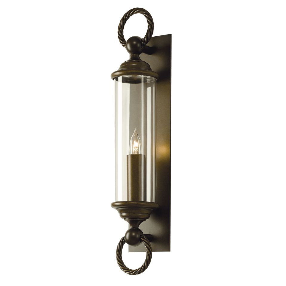 Cavo Large Outdoor Wall Sconce - Coastal Bronze - Clear Glass by Hubbardton Forge