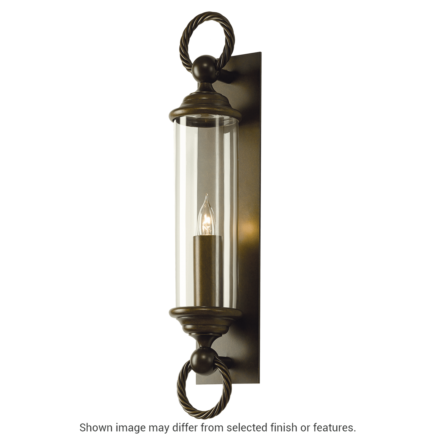 Cavo Large Outdoor Wall Sconce - White - Opal Glass by Hubbardton Forge