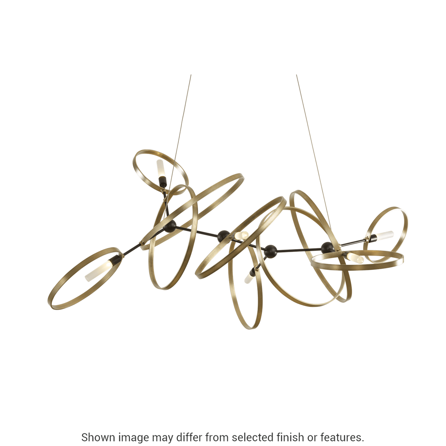 Celesse Pendant - Ink - Modern Brass Accent by Hubbardton Forge