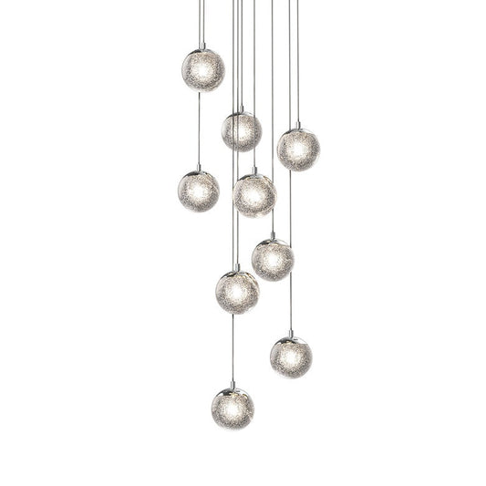 Champagne Bubbles 9-Light LED Chandelier by SONNEMAN