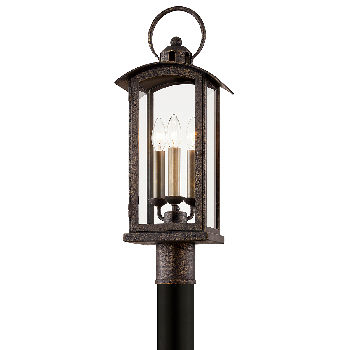 Chaplin Post Light - 3-Light - Vienna Bronze - Troy Lighting P7445-VBZ