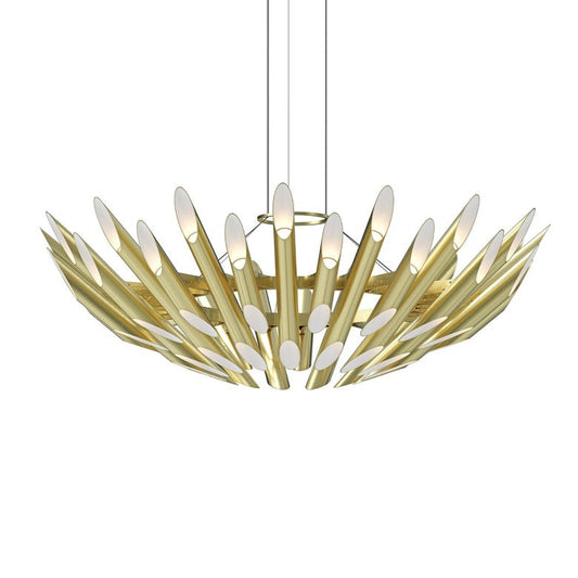 Chimes Round Chandelier - Polished Chrome by SONNEMAN