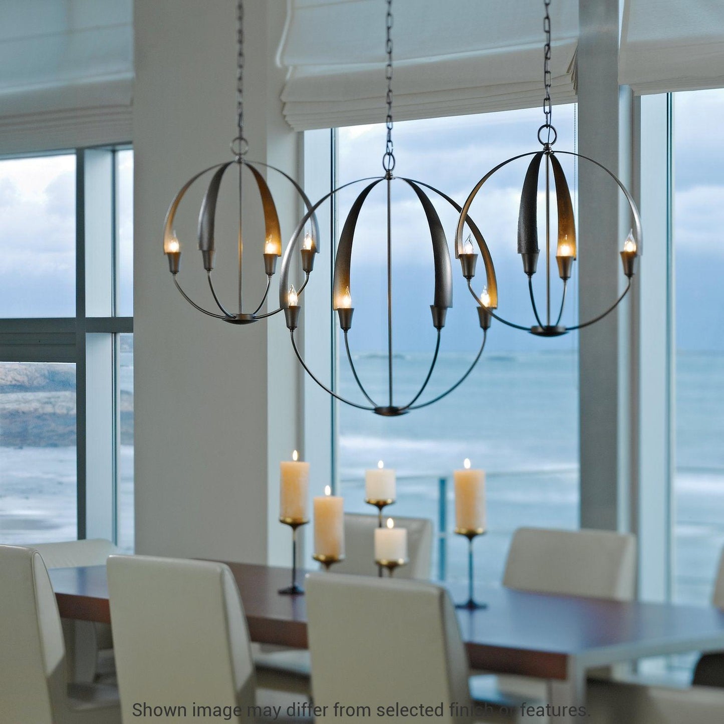 Cirque Large Chandelier - White by Hubbardton Forge