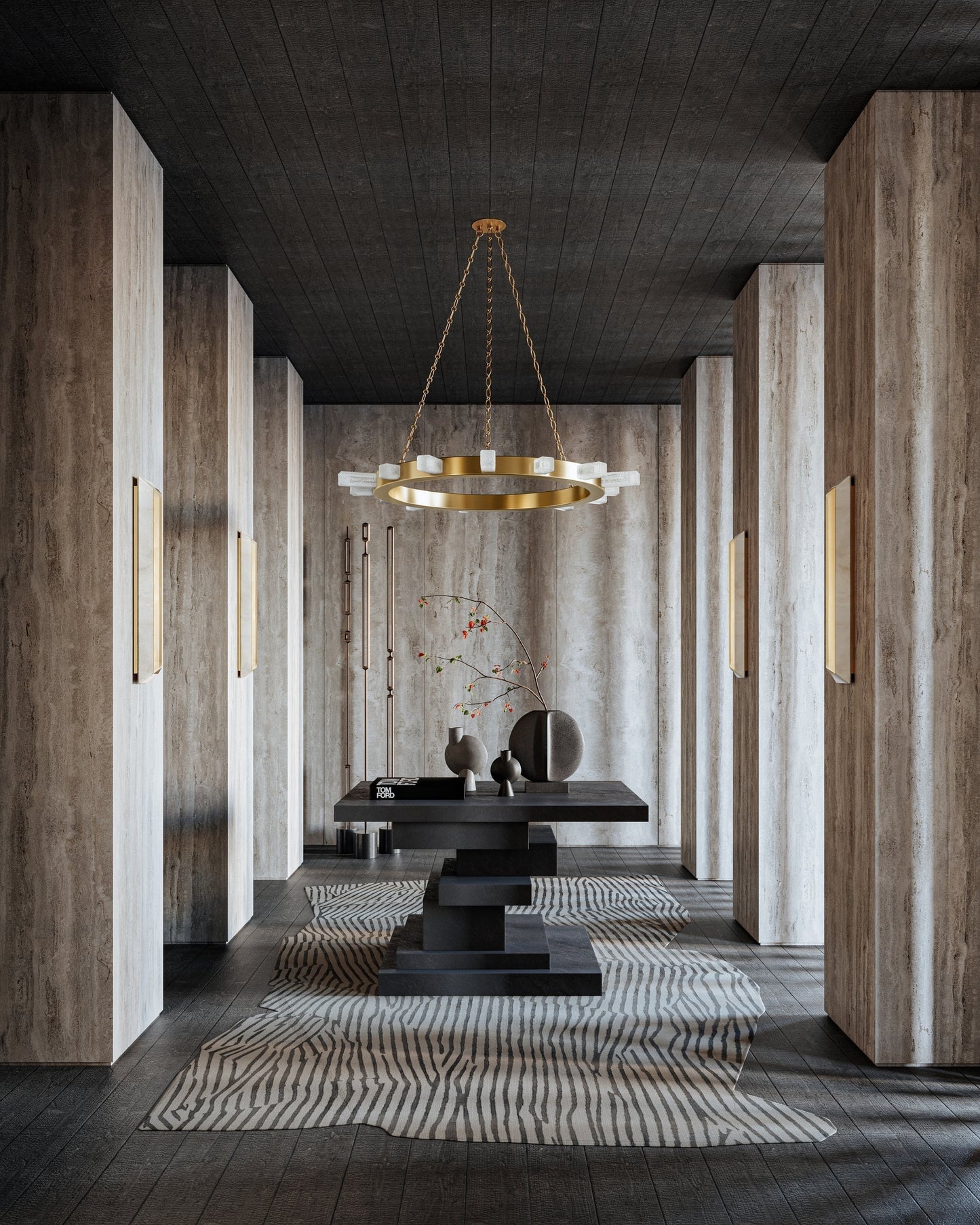 Citrine Large Chandelier by Corbett Lighting