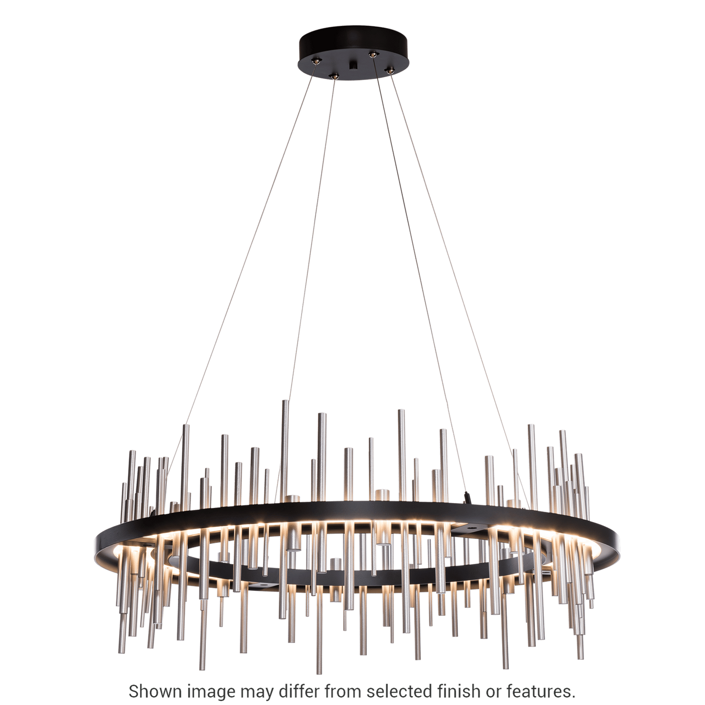 Cityscape Circular LED Pendant - White - White Accent by Hubbardton Forge