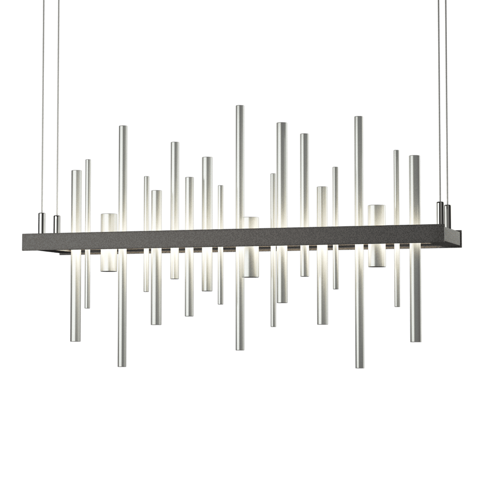 Cityscape LED Pendant - Natural Iron - Vintage Platinum Accent by Hubbardton Forge