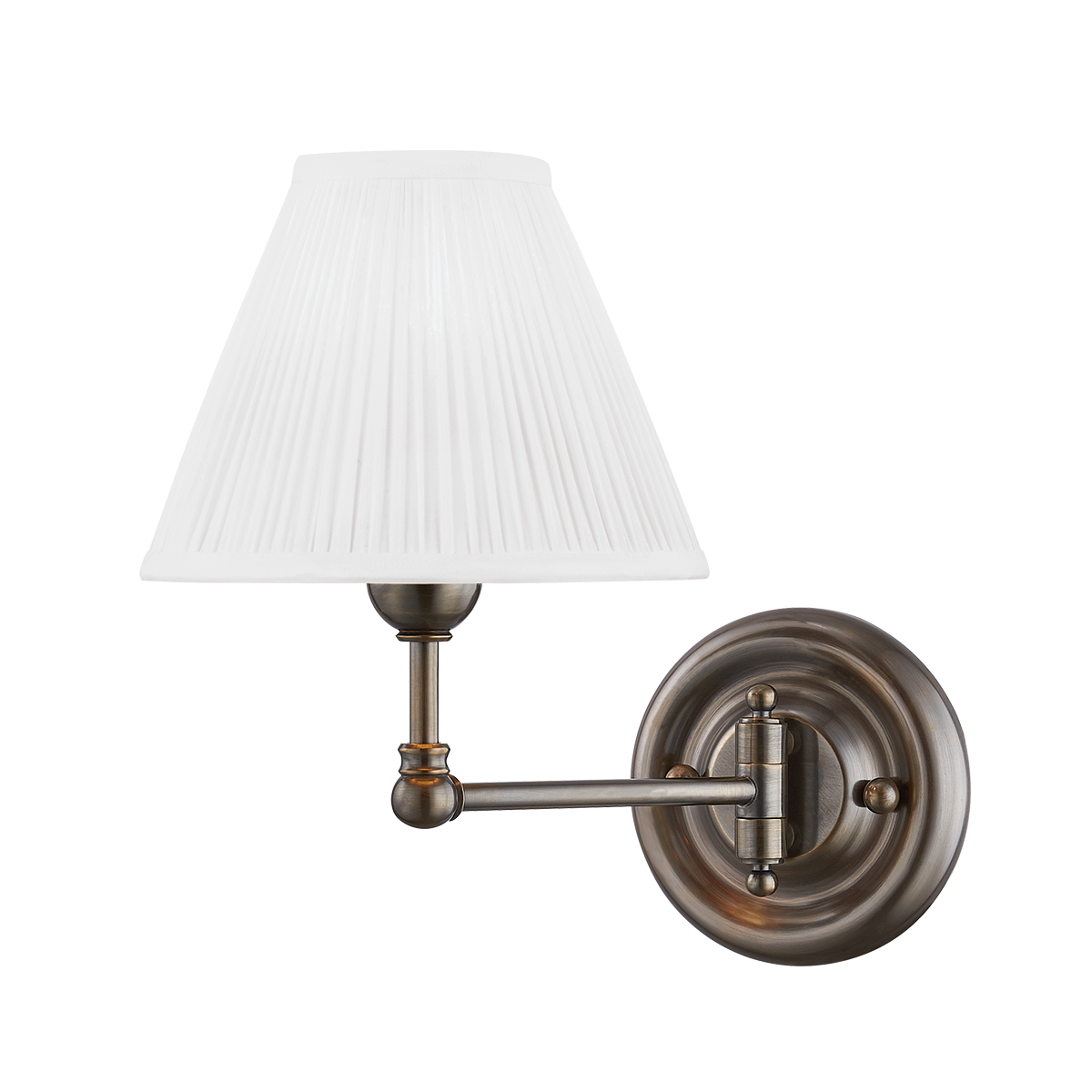Classic No.1 Wall Sconce - 1-Light - Distressed Bronze by Hudson Valley Lighting