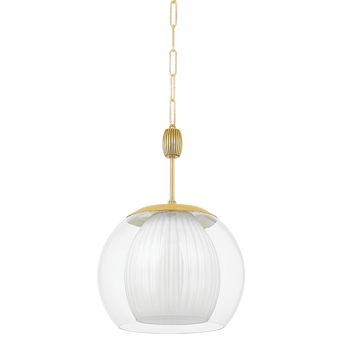 Clementon Large Pendant - Aged Brass by Hudson Valley Lighting