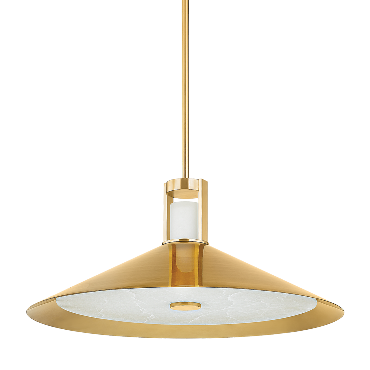 Clermont Large Pendant - Aged Brass by Hudson Valley Lighting