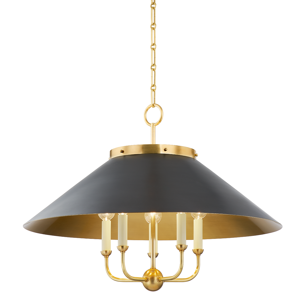 Clivedon Chandelier - Aged Brass/Distressed Bronze by Hudson Valley Lighting