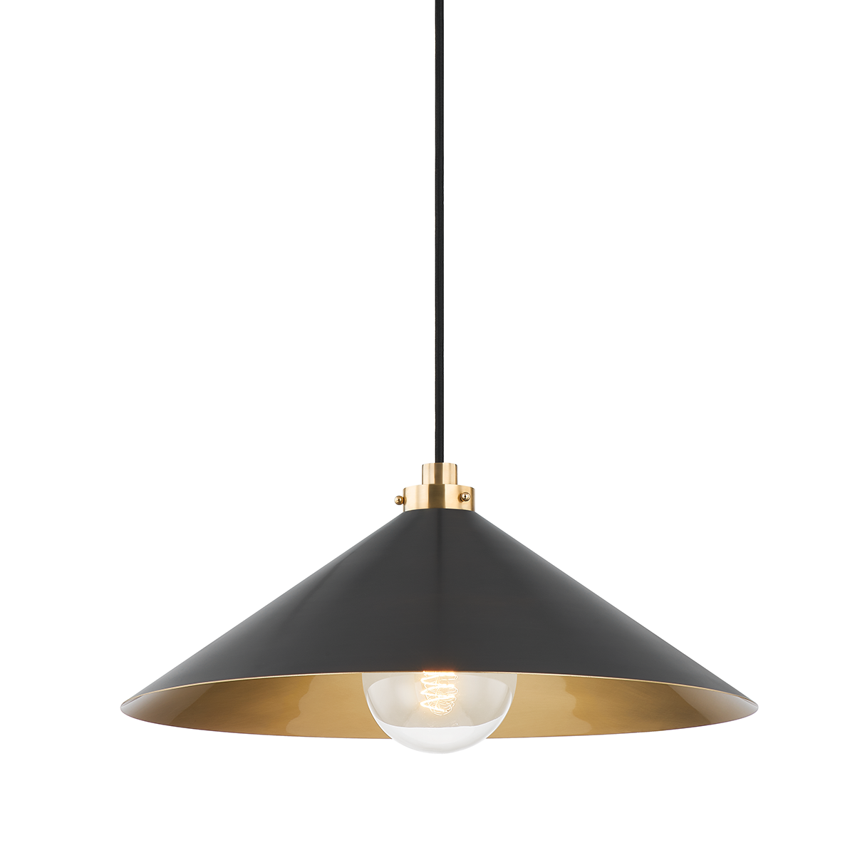 Clivedon Large Pendant - Aged Brass/Distressed Bronze by Hudson Valley Lighting