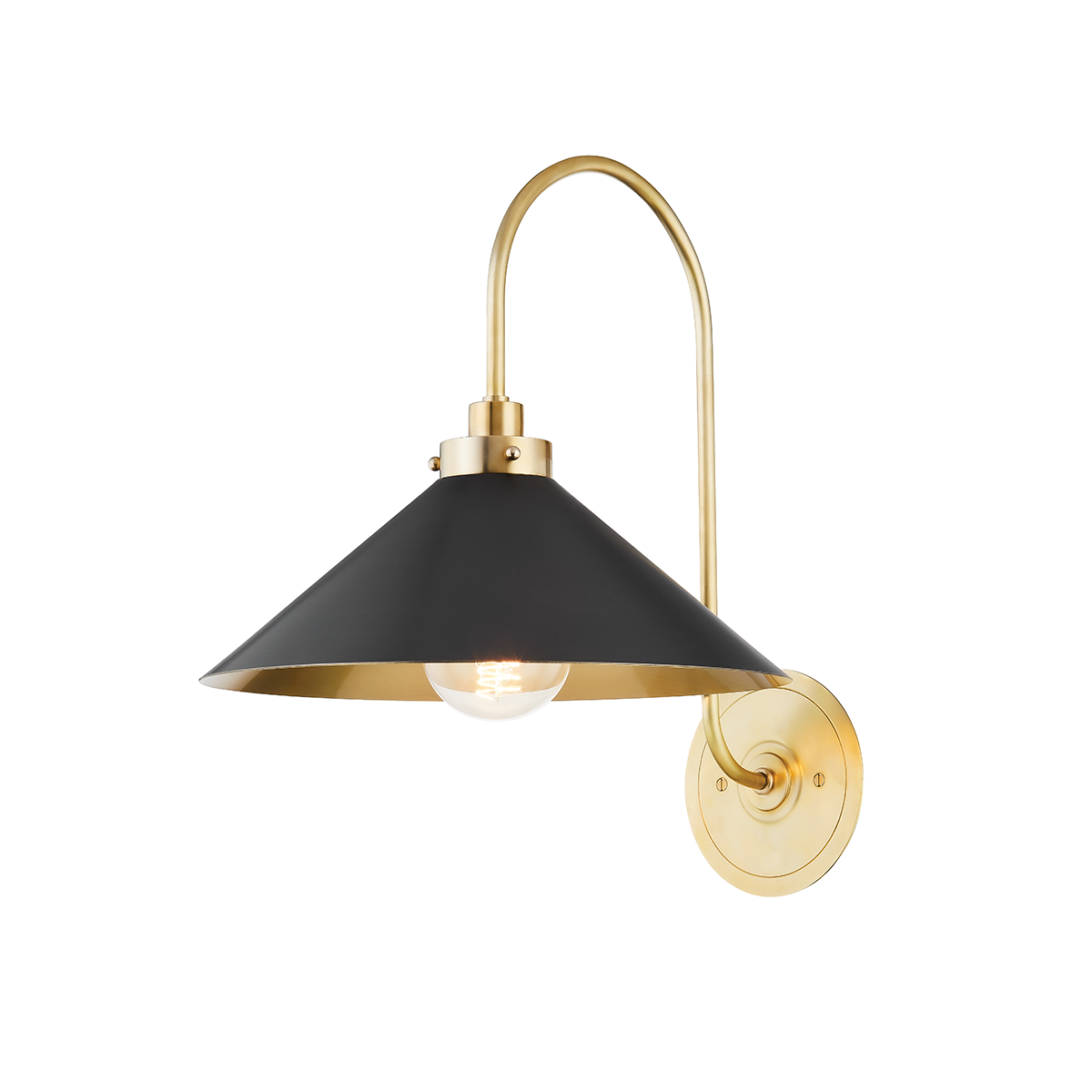 Clivedon Wall Sconce - Aged Brass/Distressed Bronze by Hudson Valley Lighting