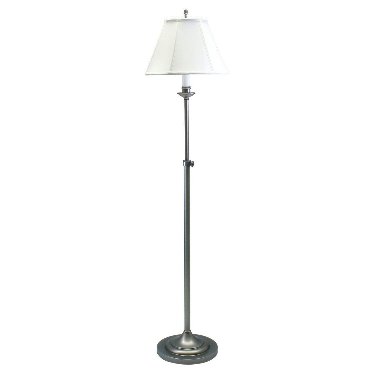 Club Adjustable Floor Lamp - CL201-AS - Antique Silver by House of Troy