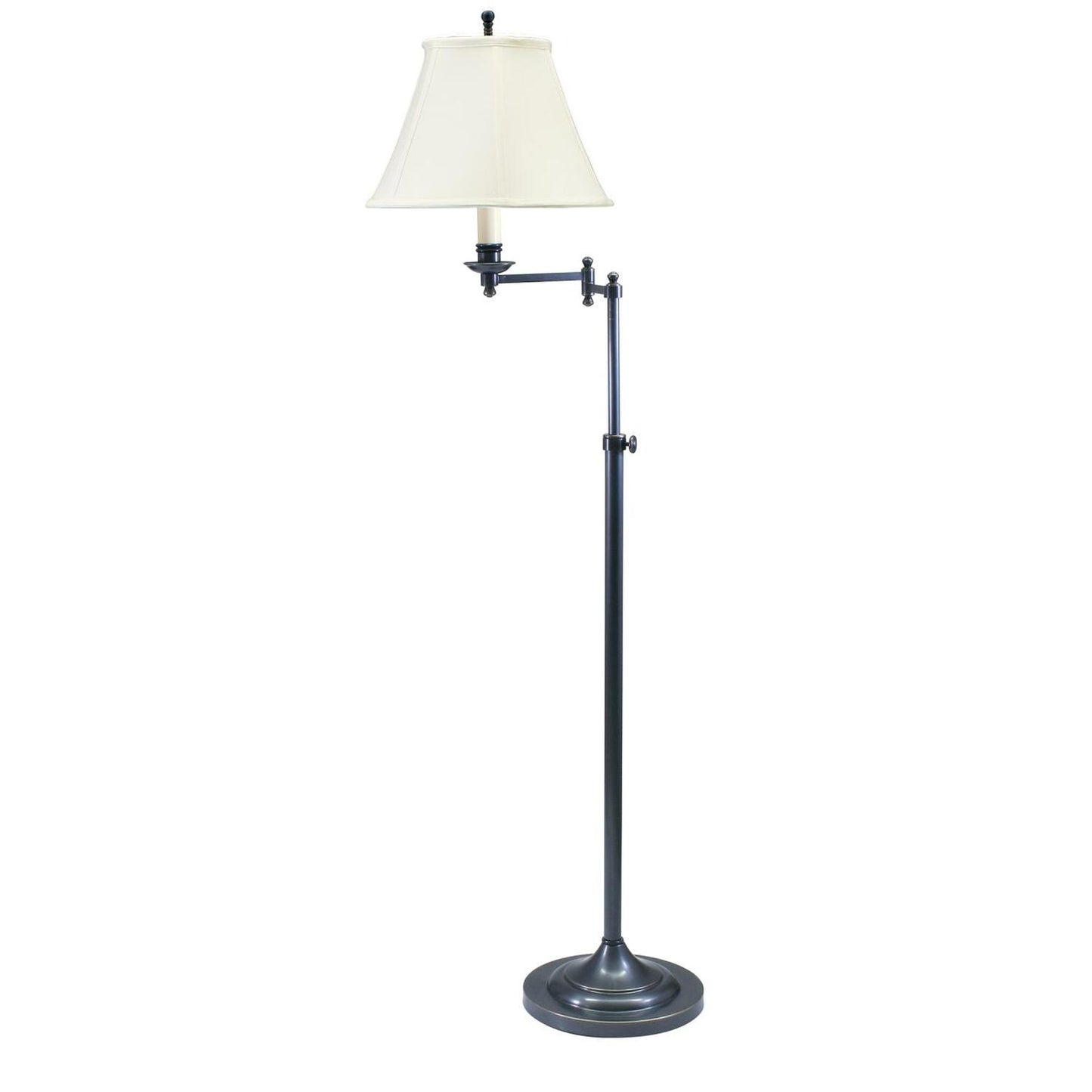 Club Adjustable Swing Arm Floor Lamp - CL200-OB - Oil Rubbed Bronze by House of Troy
