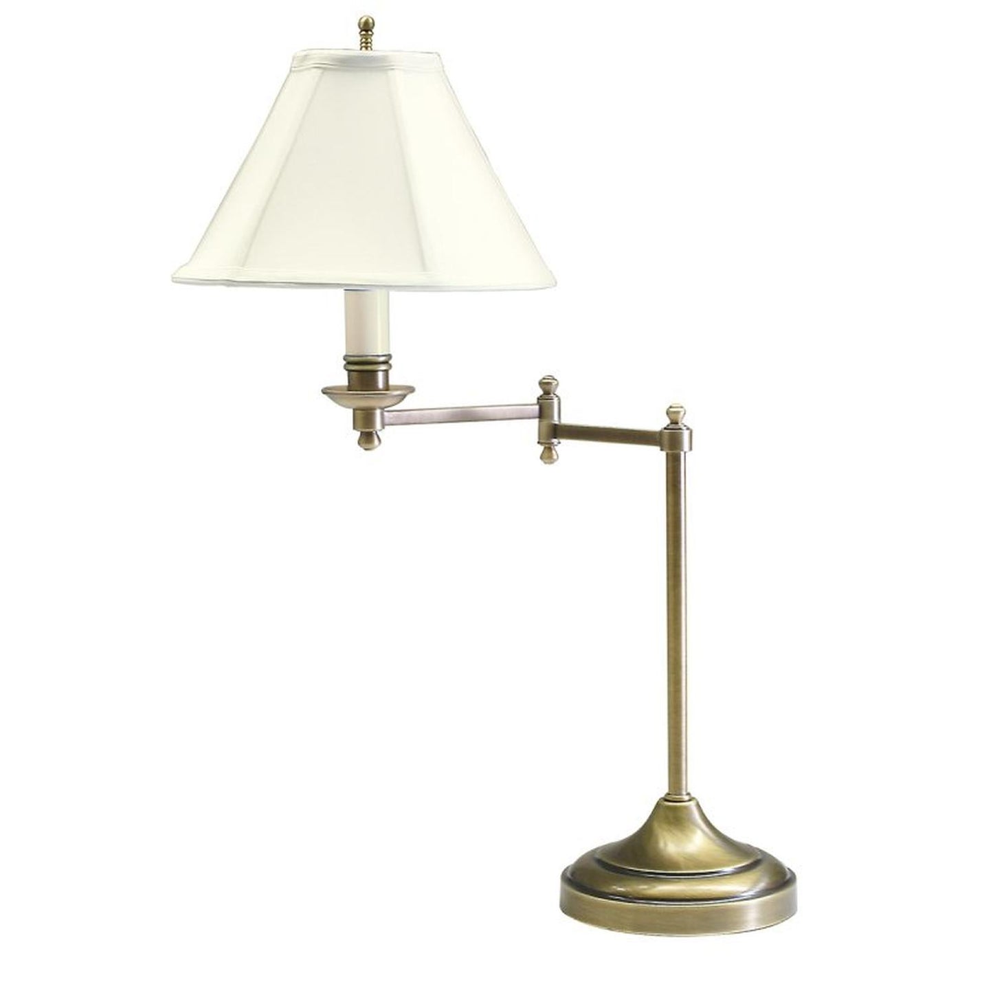 Club Swing Arm Table Lamp - CL251-AB - Antique Brass by House of Troy