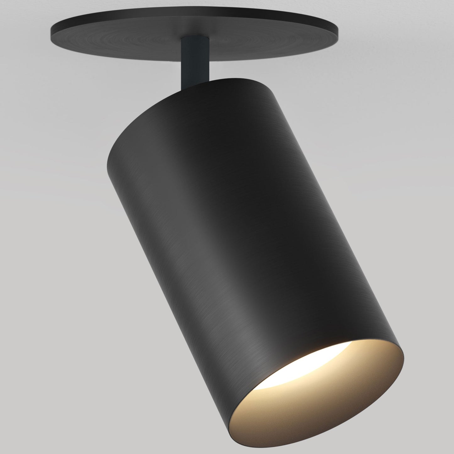CM1 Monopoint Adjustable Spot Light - Remodel - Black Obsidian/Black Baffle - 15 Degrees - 2700K by Lucifer Lighting