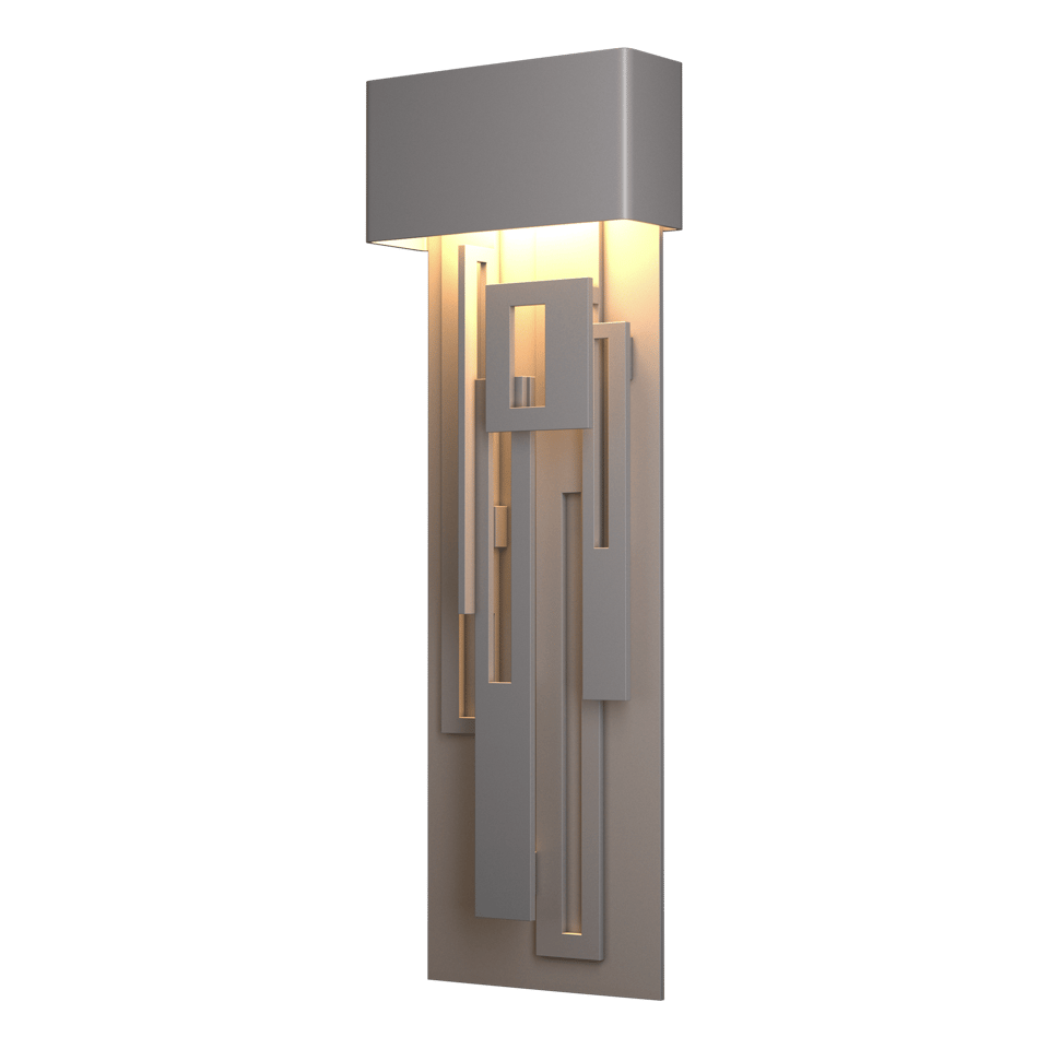 Collage Large Dark Sky Friendly LED Outdoor Sconce - Coastal Burnished Steel by Hubbardton Forge