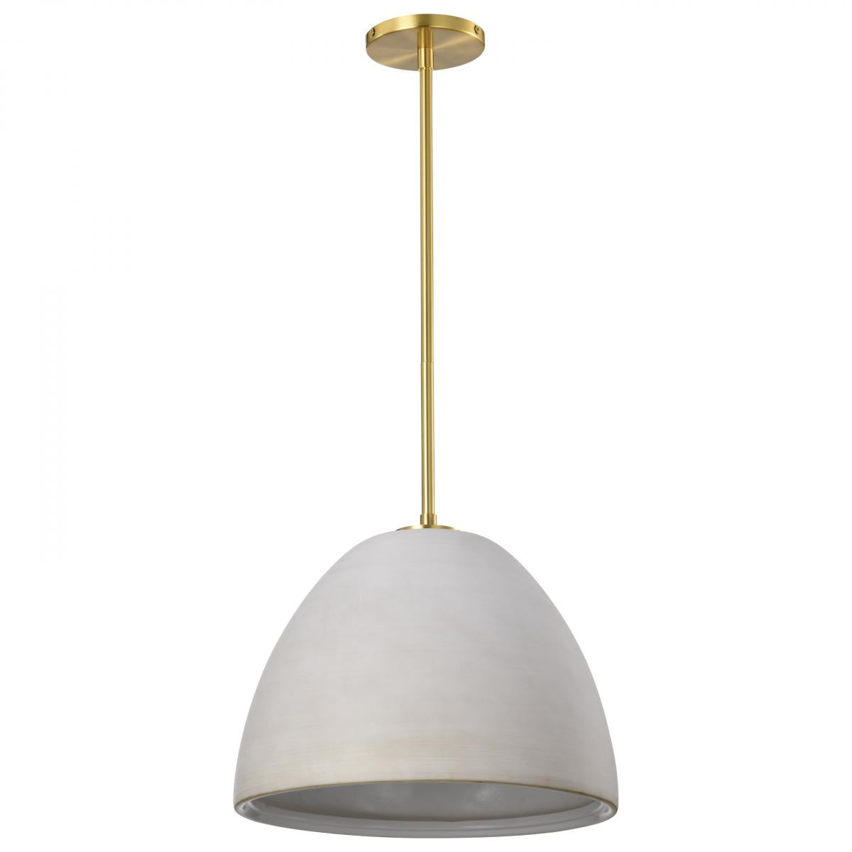 Collins - 14 Inch Pendant - Ceramic with Gold Accents - Satco 60-8003