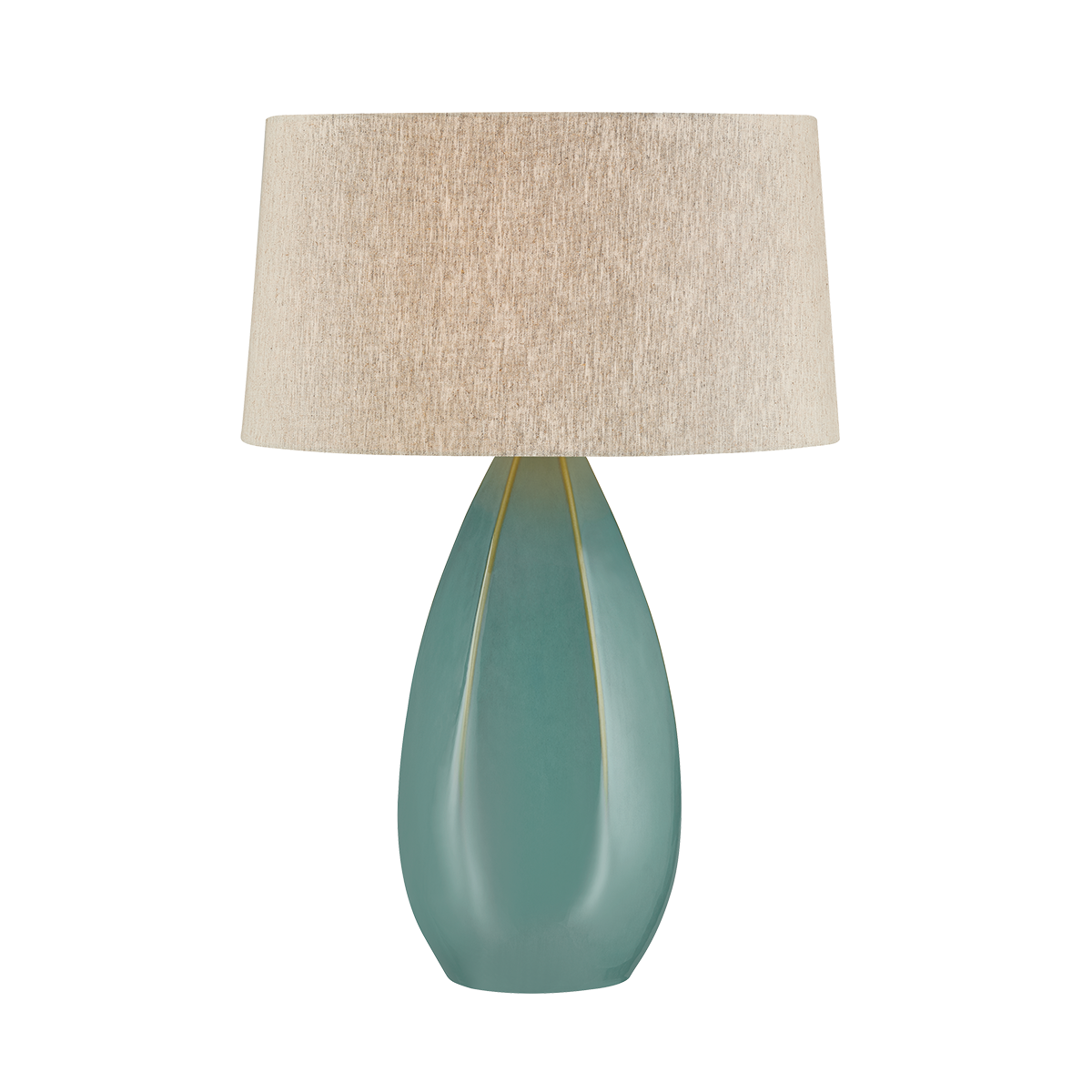 Colwyn Table Lamp - Aged Brass/Ceramic Celadon Wash by Hudson Valley Lighting