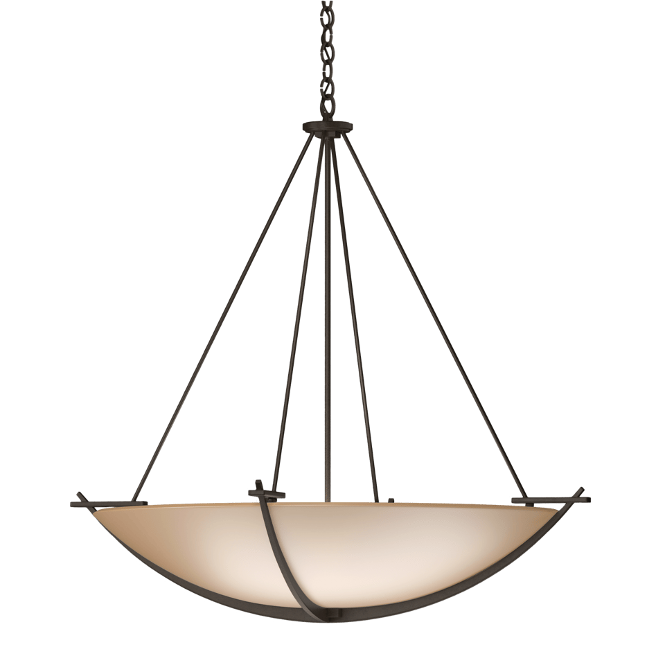 Compass Large Scale Pendant - Bronze - Sand Glass by Hubbardton Forge