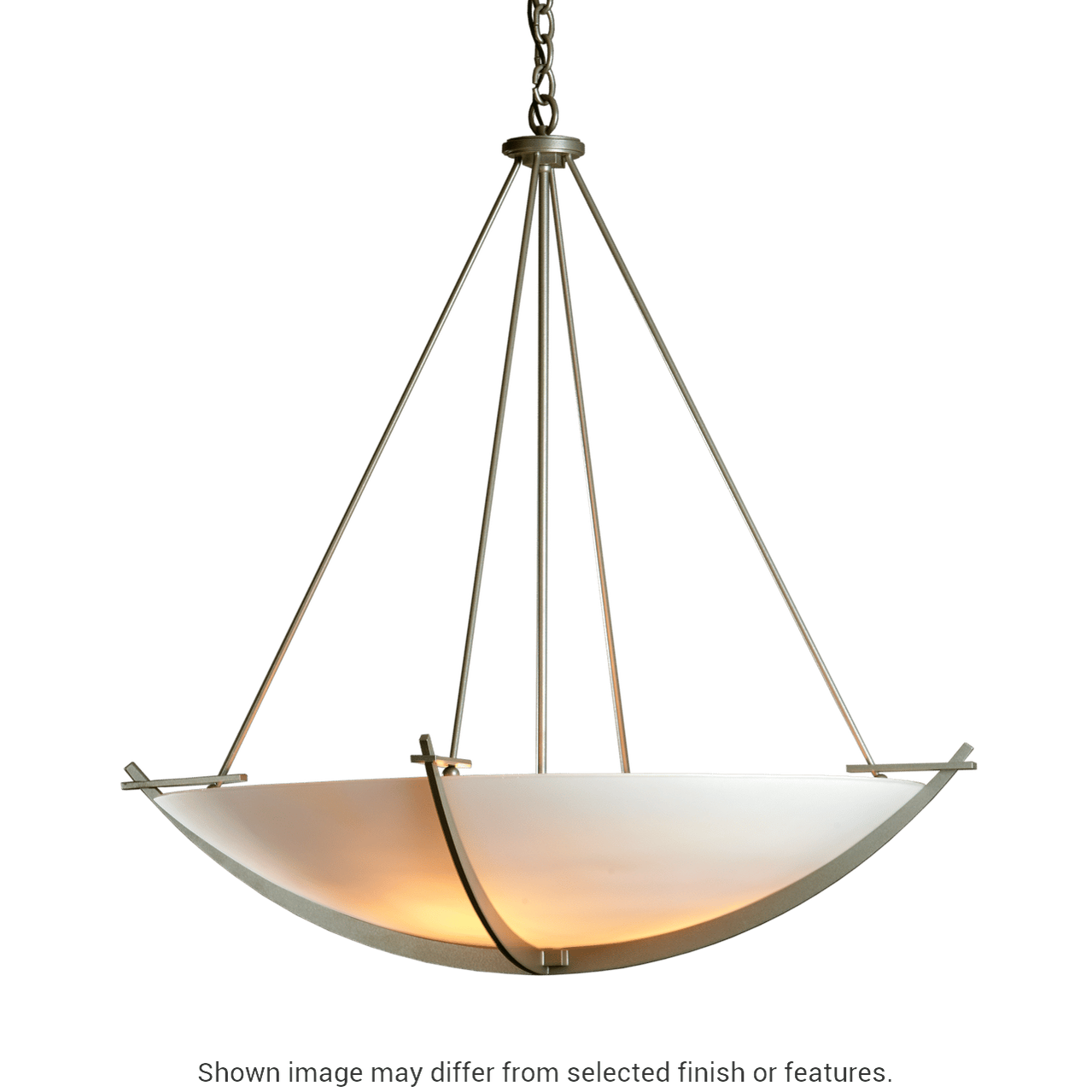 Compass Large Scale Pendant - White - Sand Glass by Hubbardton Forge