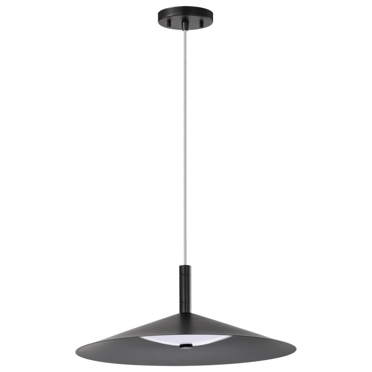 Corrine - 18 Inch LED Pendant - Matte Black - 3K/4K/5K CCT Selectable - Satco 62-2073