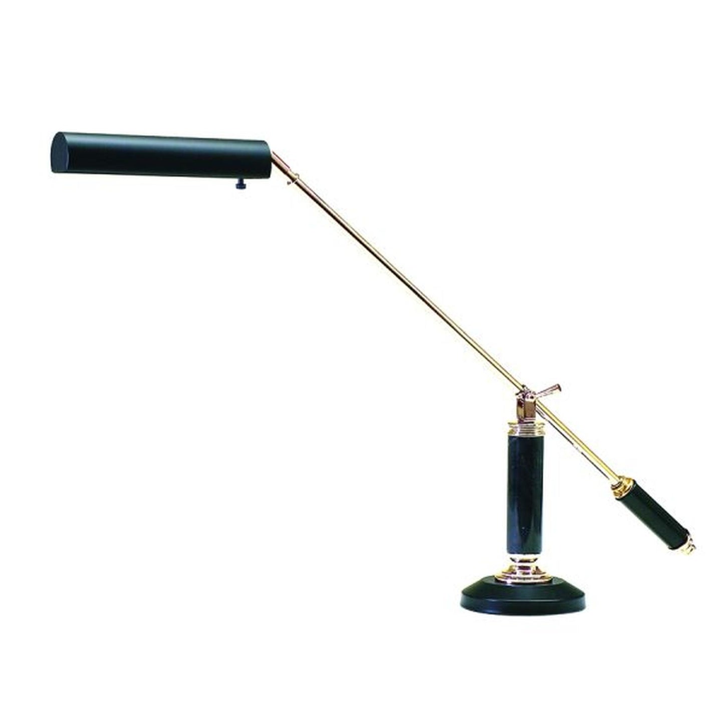 Counter Balance Fluorescent Piano and Desk Lamp - P10-192-617 - Black/Polished Brass by House of Troy