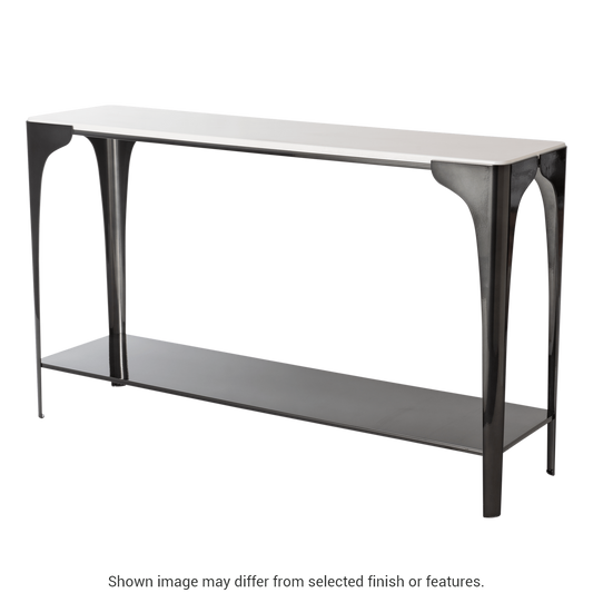 Cove Marble Top Console Table - White by Hubbardton Forge