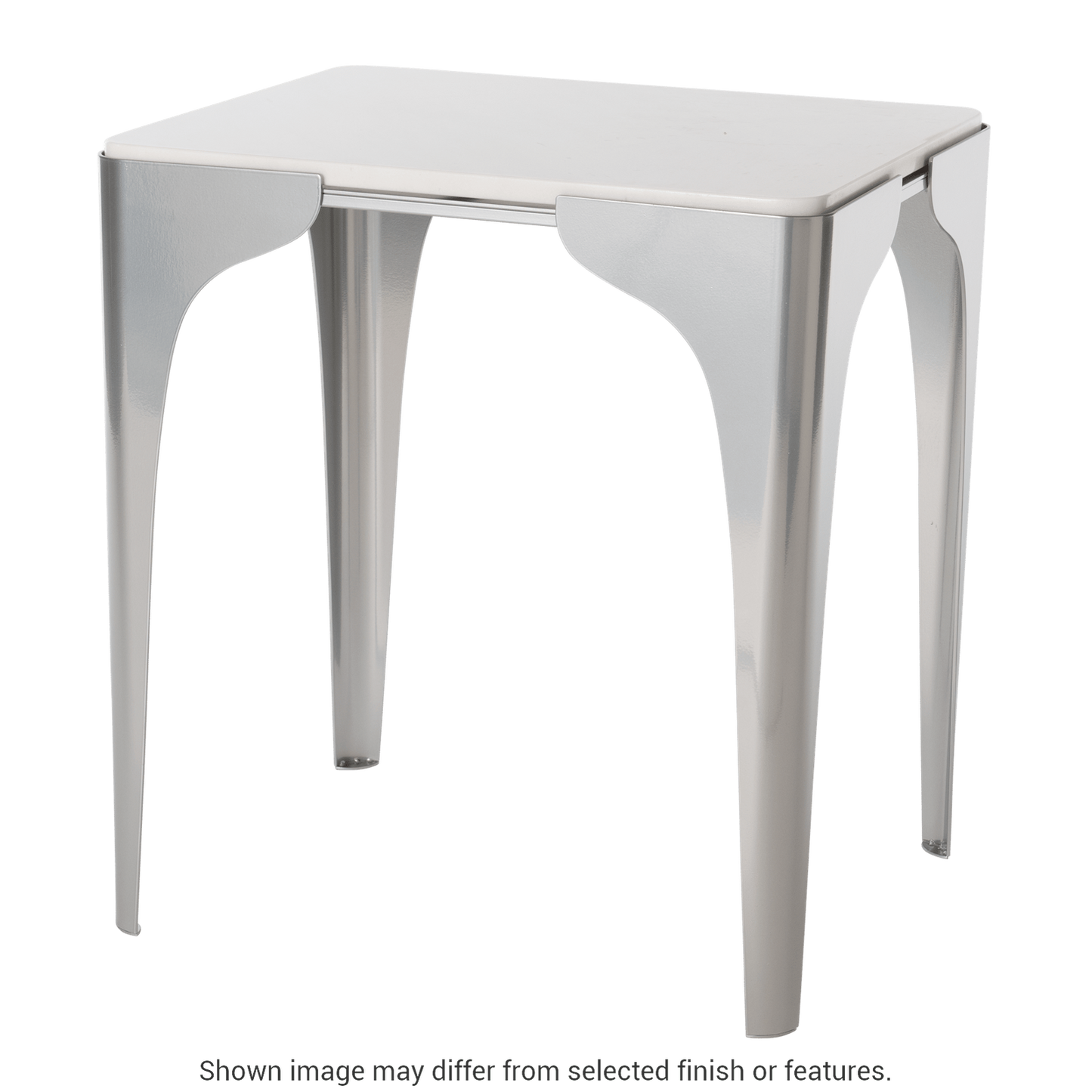 Cove Marble Top Side Table - Sterling by Hubbardton Forge