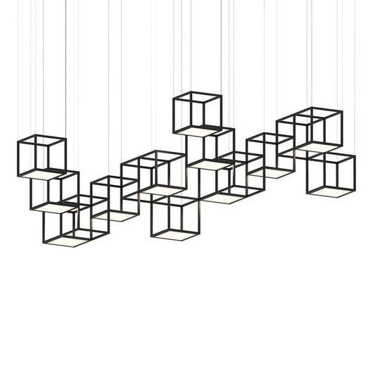 Cubix 12-Light LED Chandelier by SONNEMAN