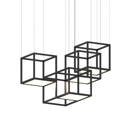Cubix 4-Light LED Chandelier by SONNEMAN