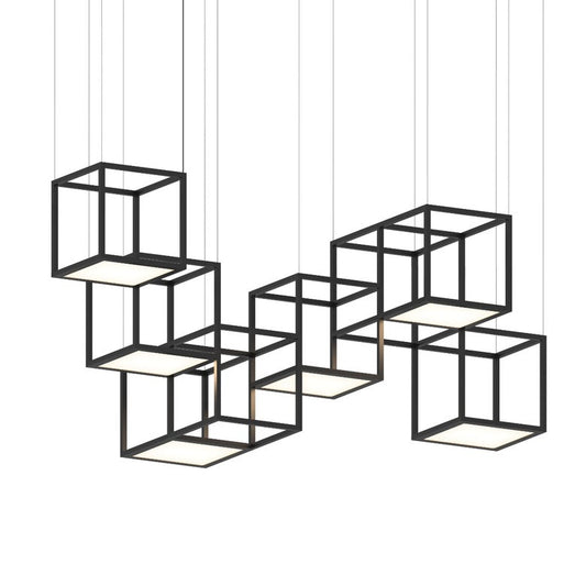 Cubix 6-Light LED Chandelier by SONNEMAN