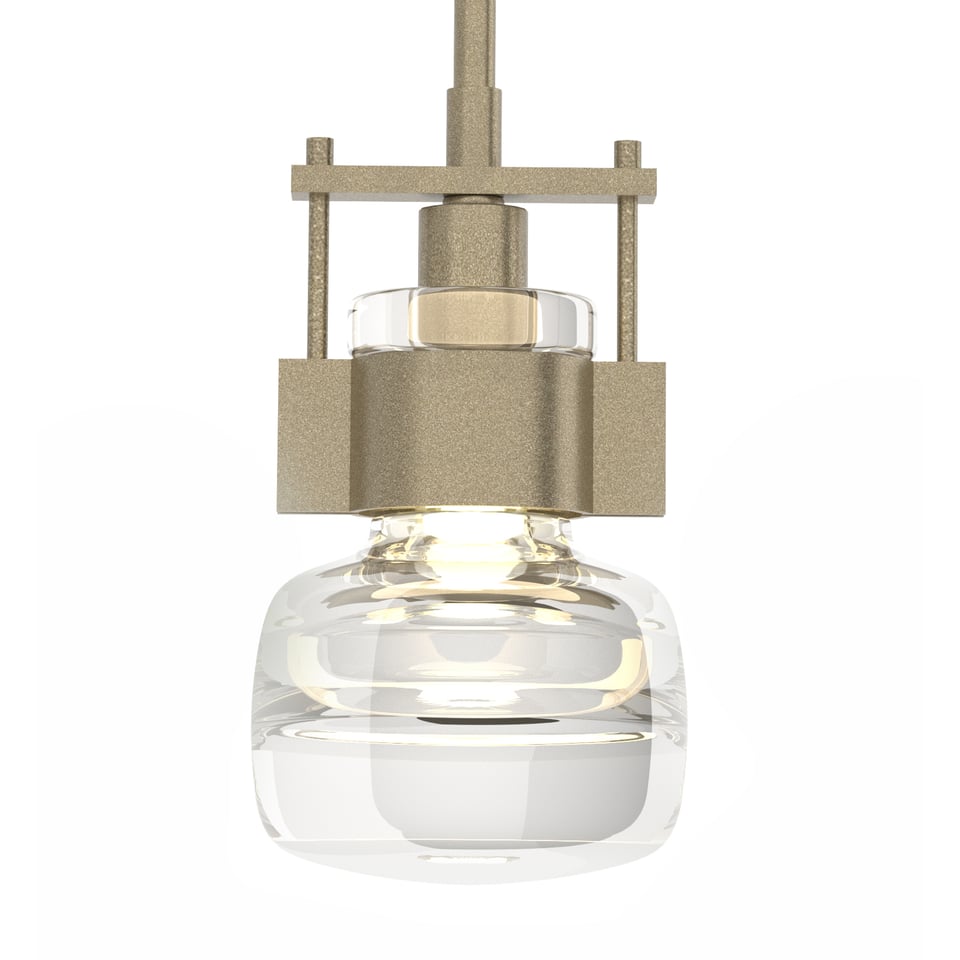 Cuff Large Mini Pendant - Soft Gold by Hubbardton Forge