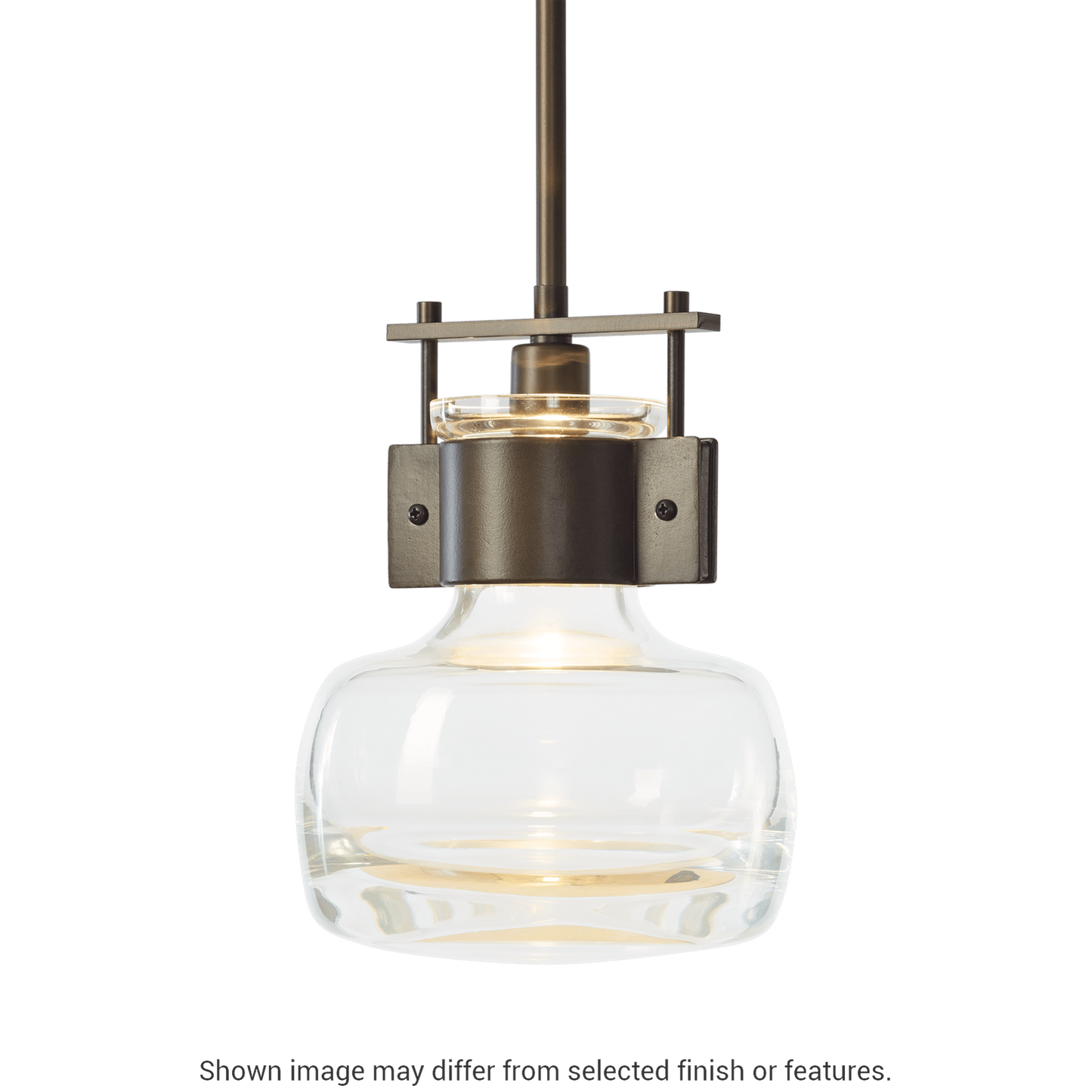 Cuff Large Mini Pendant - White by Hubbardton Forge