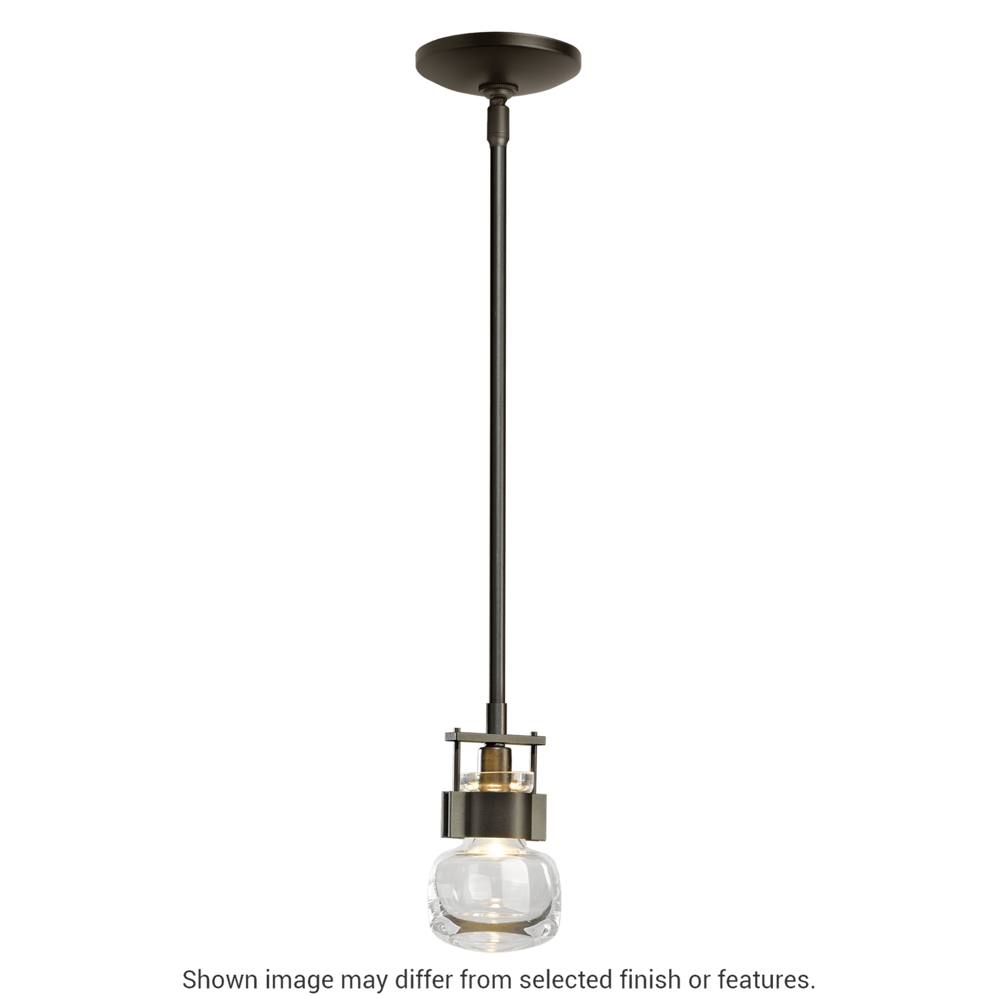 Cuff Small Mini Pendant - White by Hubbardton Forge