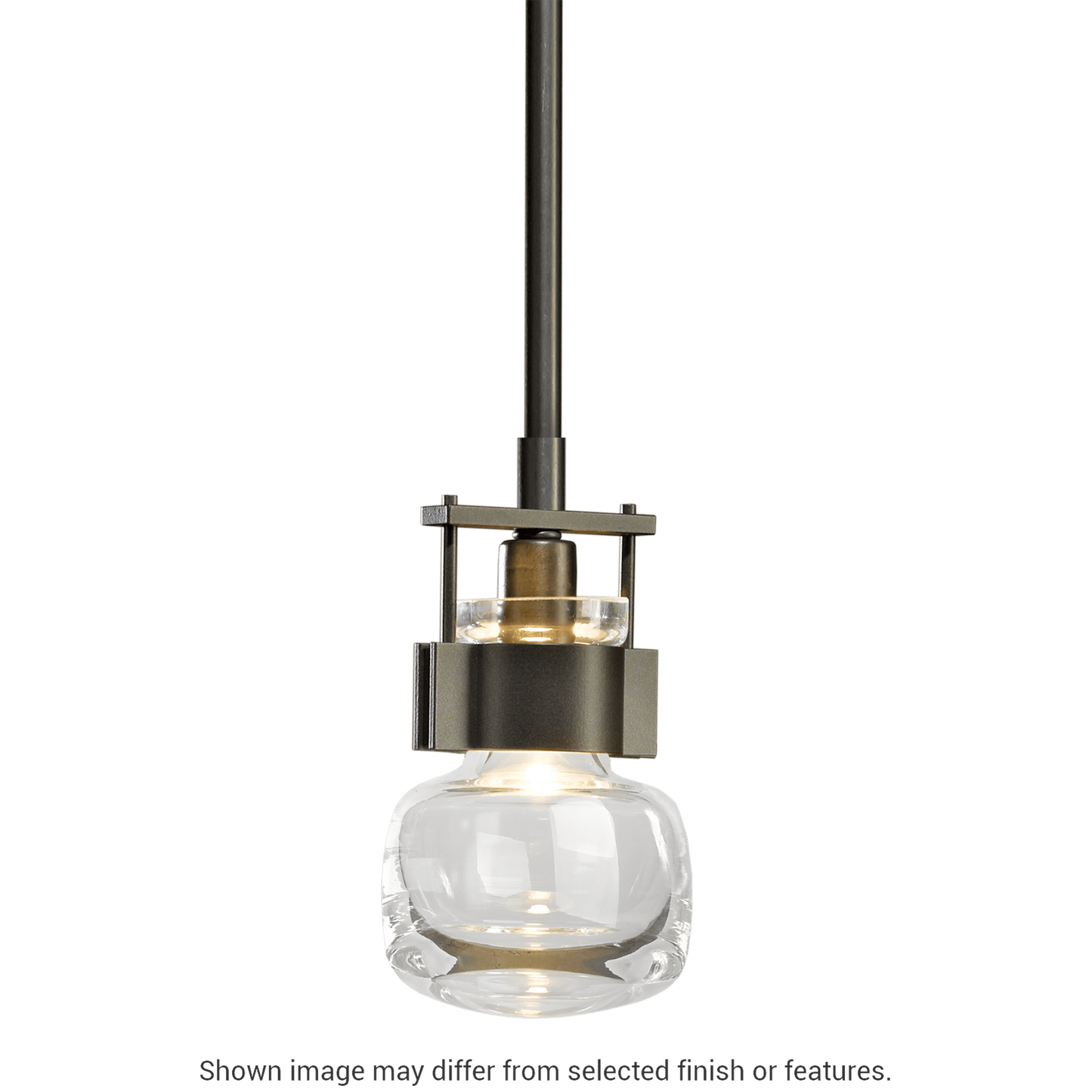 Cuff Small Mini Pendant - White by Hubbardton Forge