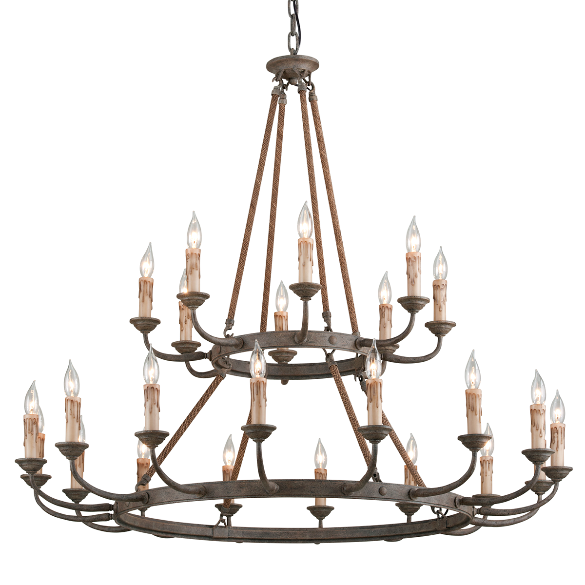 Cyrano Chandelier - 24-Light - Earthen Bronze - Troy Lighting F6118-EB