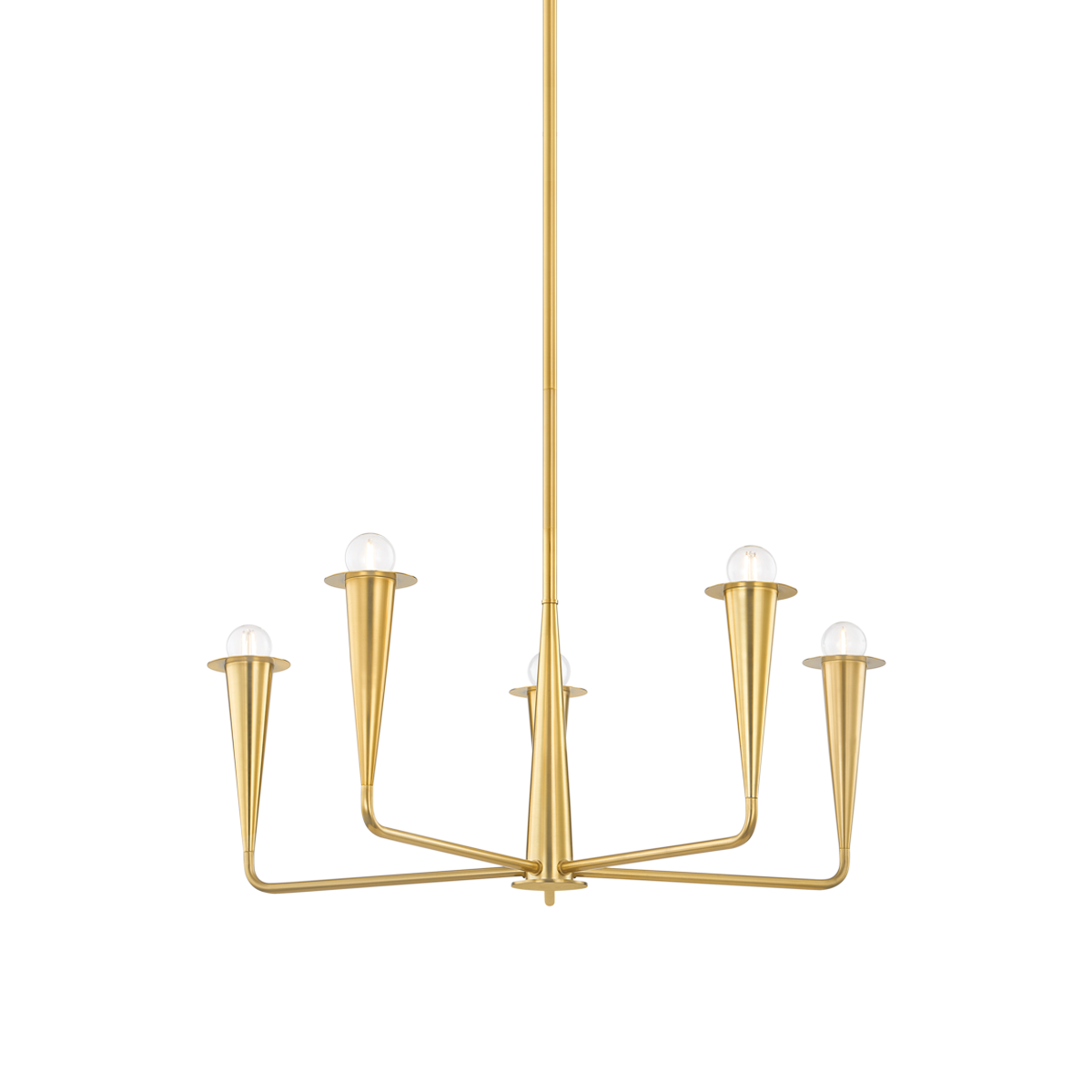 Danna Chandelier - 5-Light - Aged Brass - Mitzi H791805-AGB
