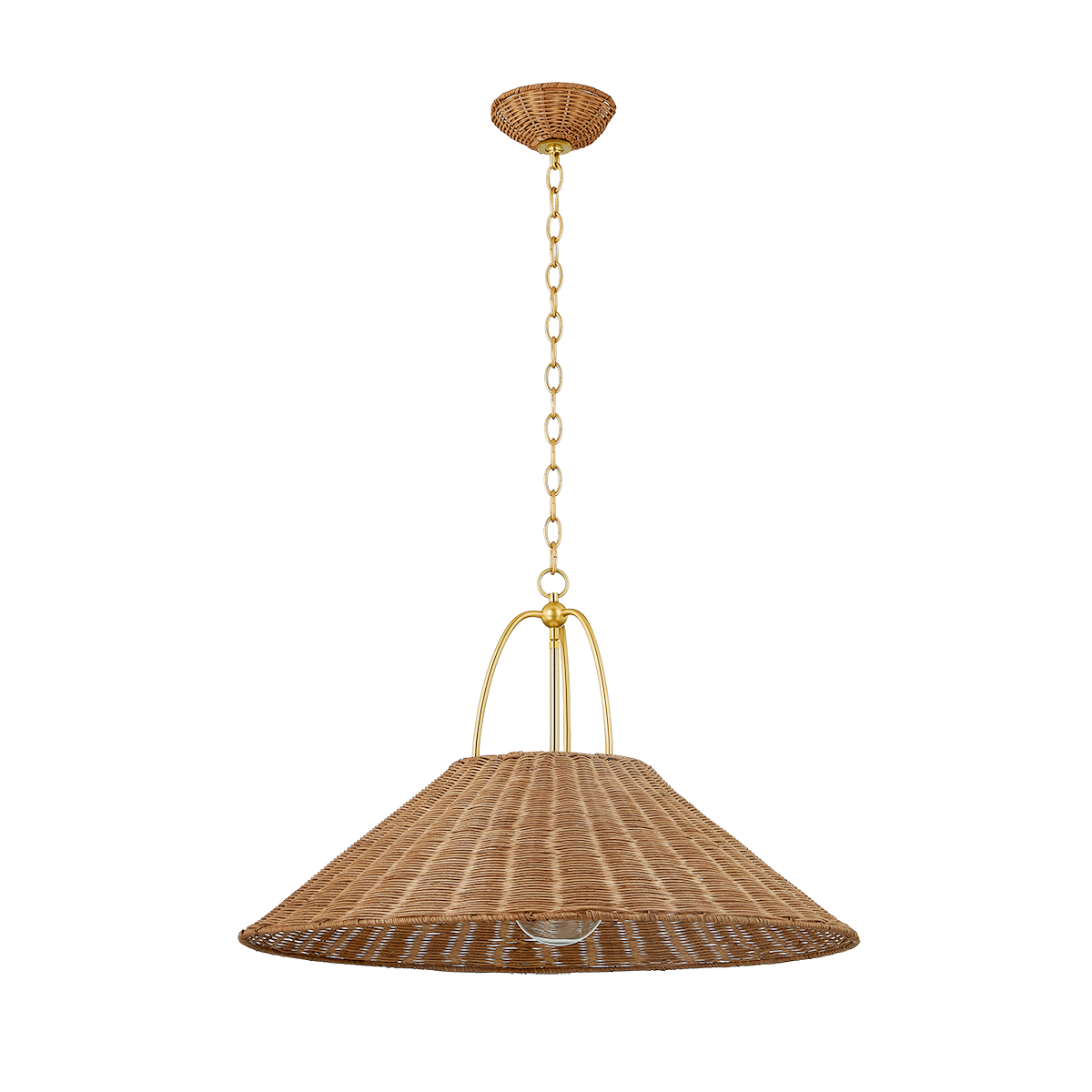 Davida Large Pendant - 1-Light - Aged Brass - Mitzi H894701L-AGB