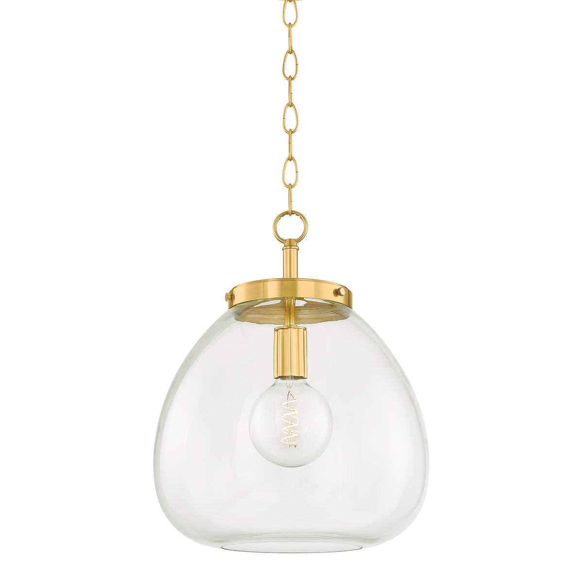 Della Large Pendant - 1-Light - Aged Brass - Mitzi H997701L-AGB