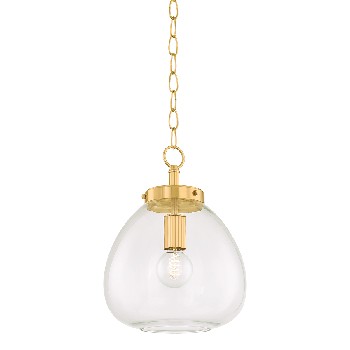 Della Small Pendant - 1-Light - Aged Brass - Mitzi H997701S-AGB