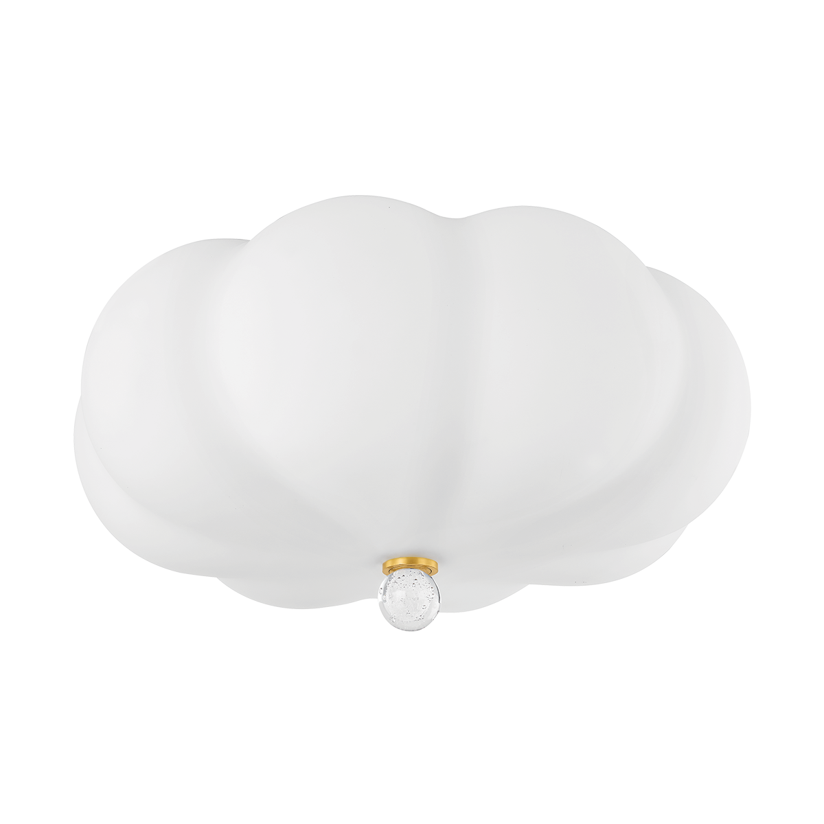 Demille Flush Mount - 3-Light - Aged Brass - Mitzi H1044502-AGB