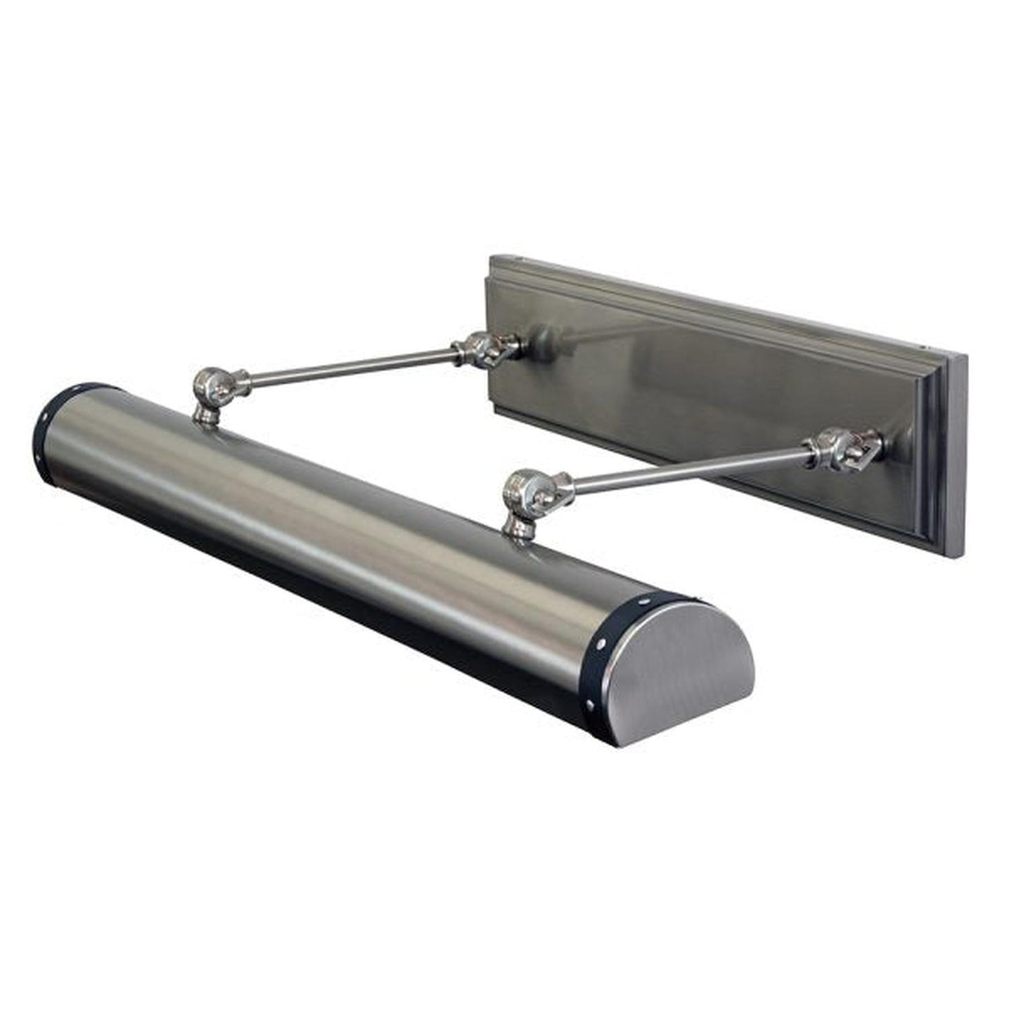 Direct Wire Steamer LED Picture Light - DSTLEDZ30-SNBLK - Satin Nickel with Black accents by House of Troy