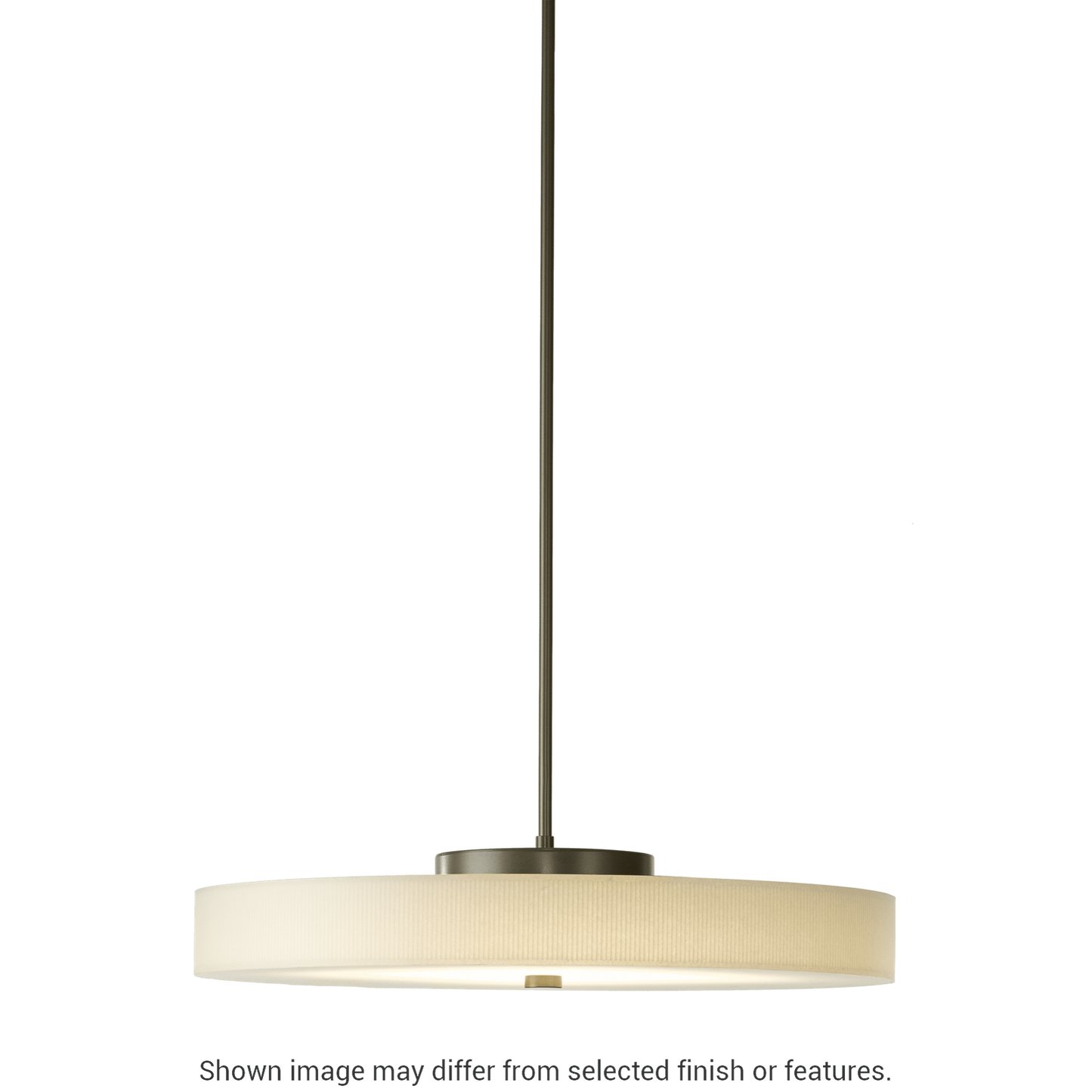 Disq Large LED Pendant - White by Hubbardton Forge