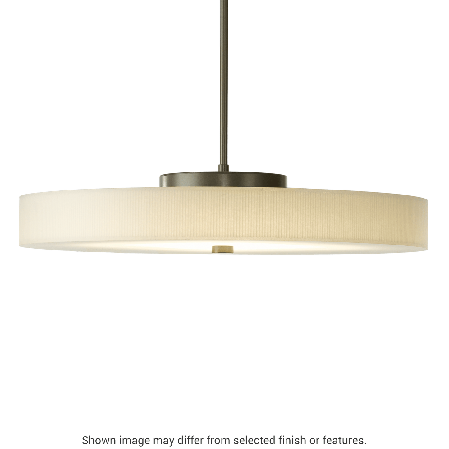 Disq Large LED Pendant - White by Hubbardton Forge