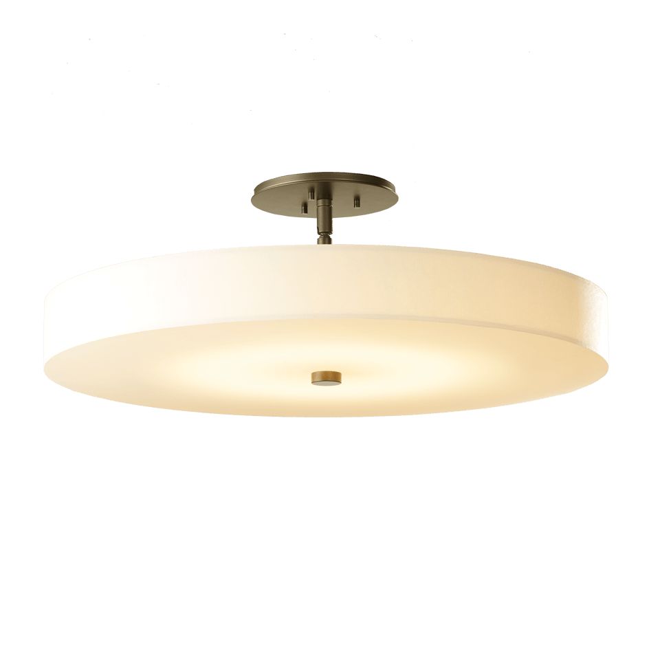 Disq Large LED Semi-Flush - Dark Smoke by Hubbardton Forge