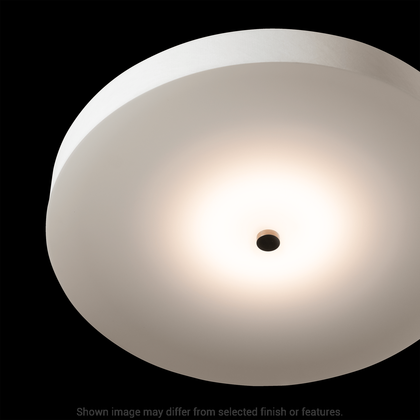 Disq Large LED Semi-Flush - White by Hubbardton Forge