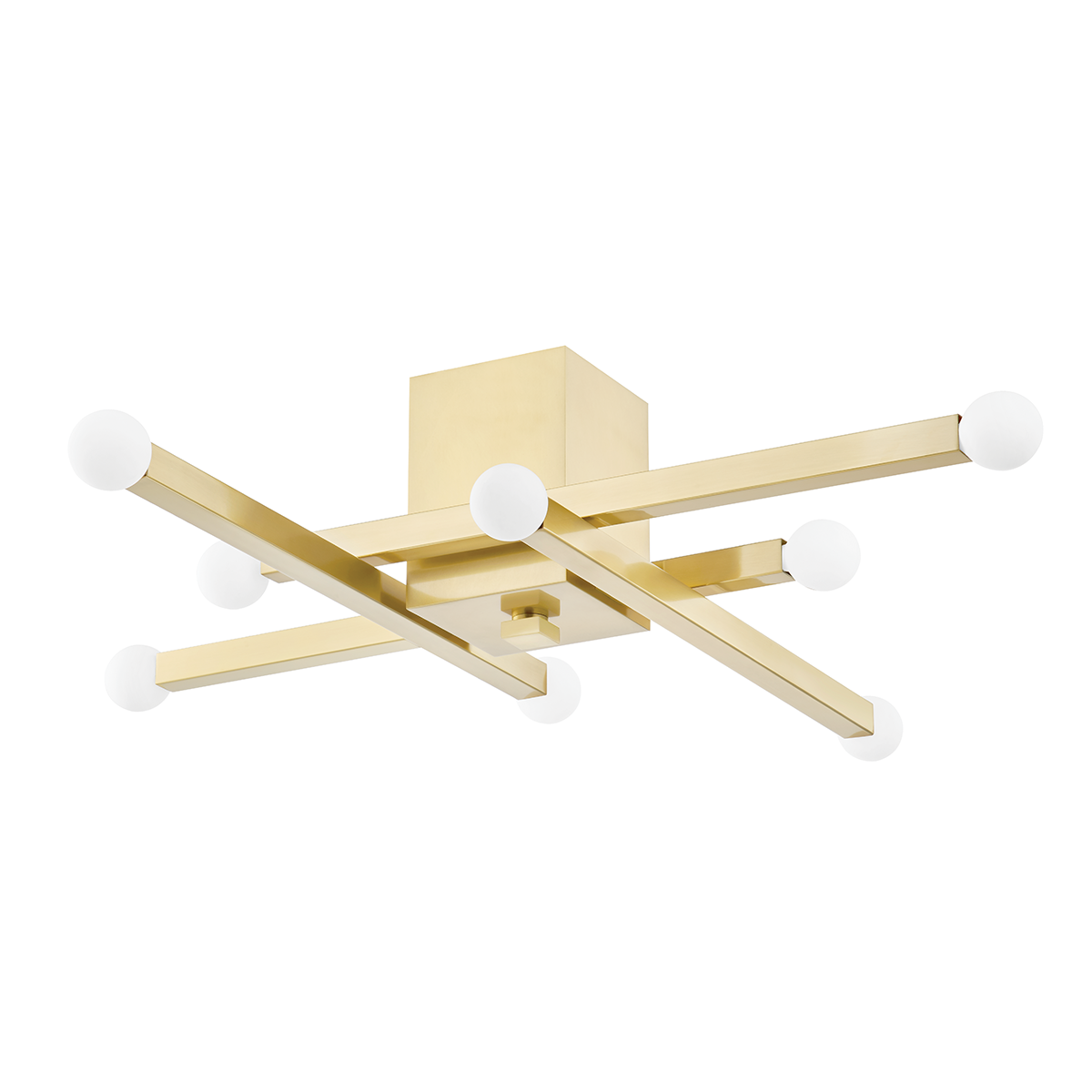 Dona Flush Mount - 8-Light - Aged Brass - Mitzi H463508-AGB