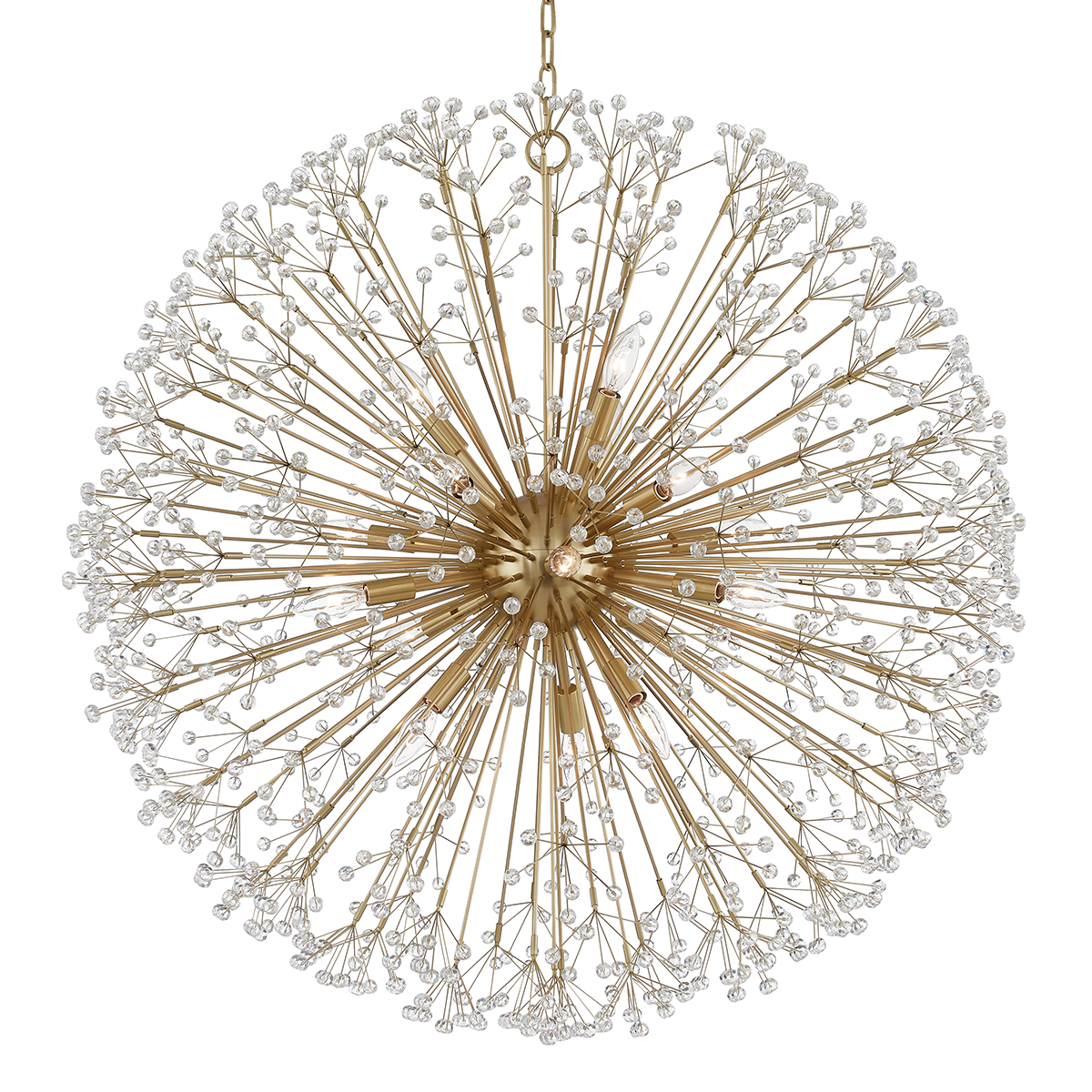 Dunkirk Chandelier - 16-Light - Aged Brass by Hudson Valley Lighting